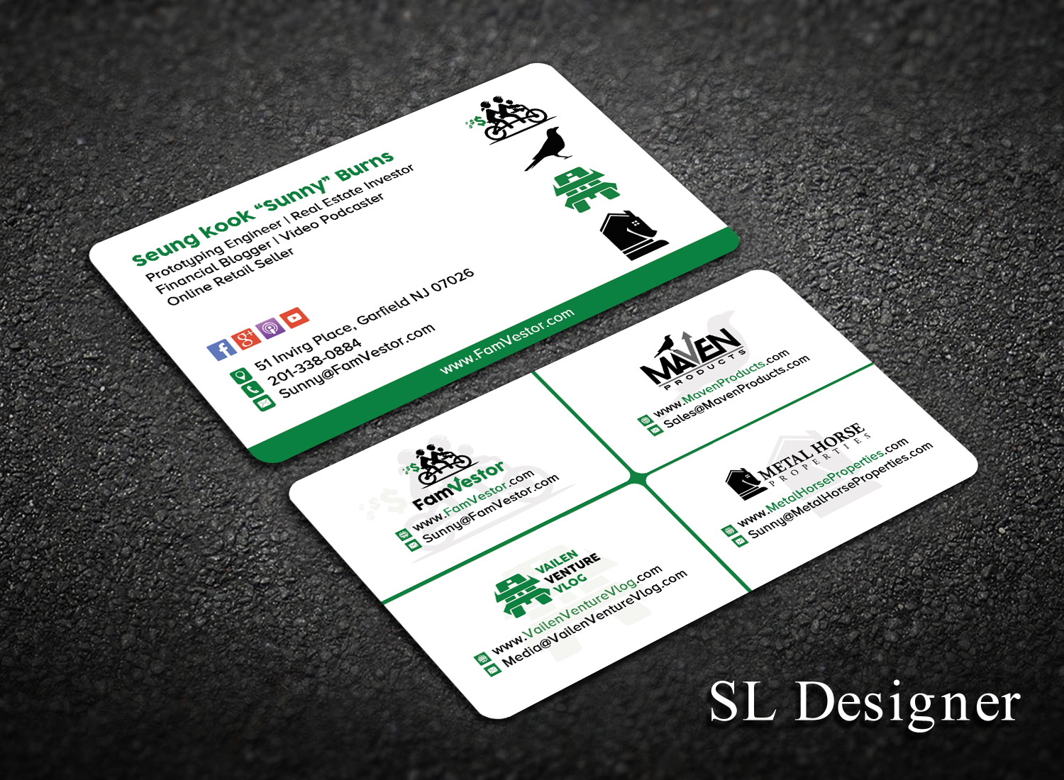 Business Card Design by SL Designer for FamVestor | Design #13679912