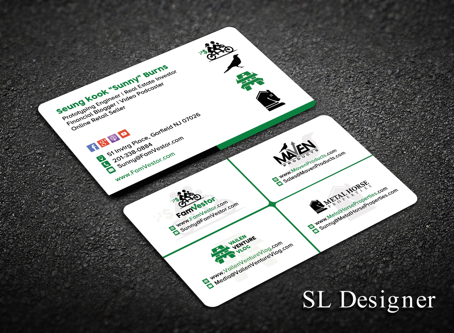 Business Card Design by SL Designer for FamVestor | Design #13679913