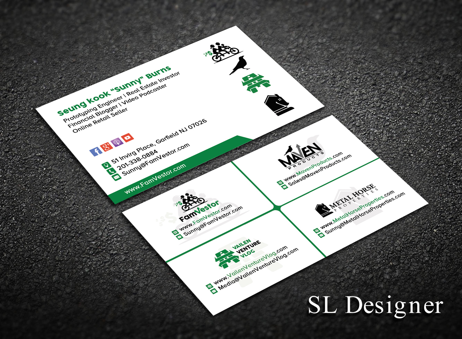 Business Card Design by SL Designer for FamVestor | Design #13688737