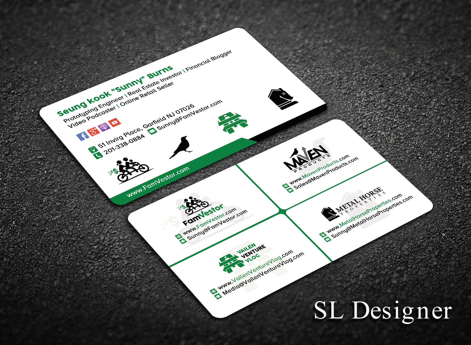 Business Card Design by SL Designer for FamVestor | Design #13851828
