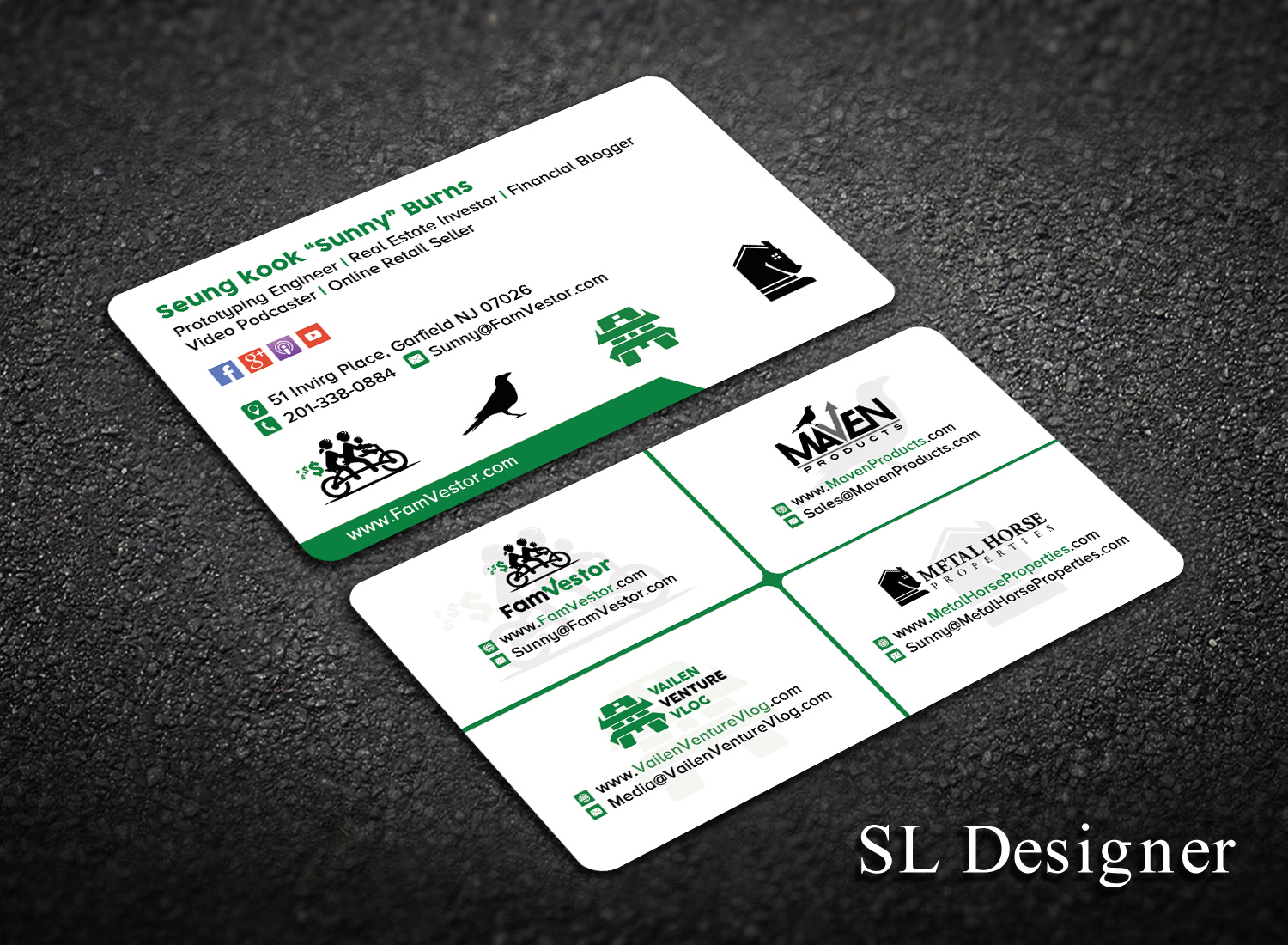 Business Card Design by SL Designer for FamVestor | Design #13851829