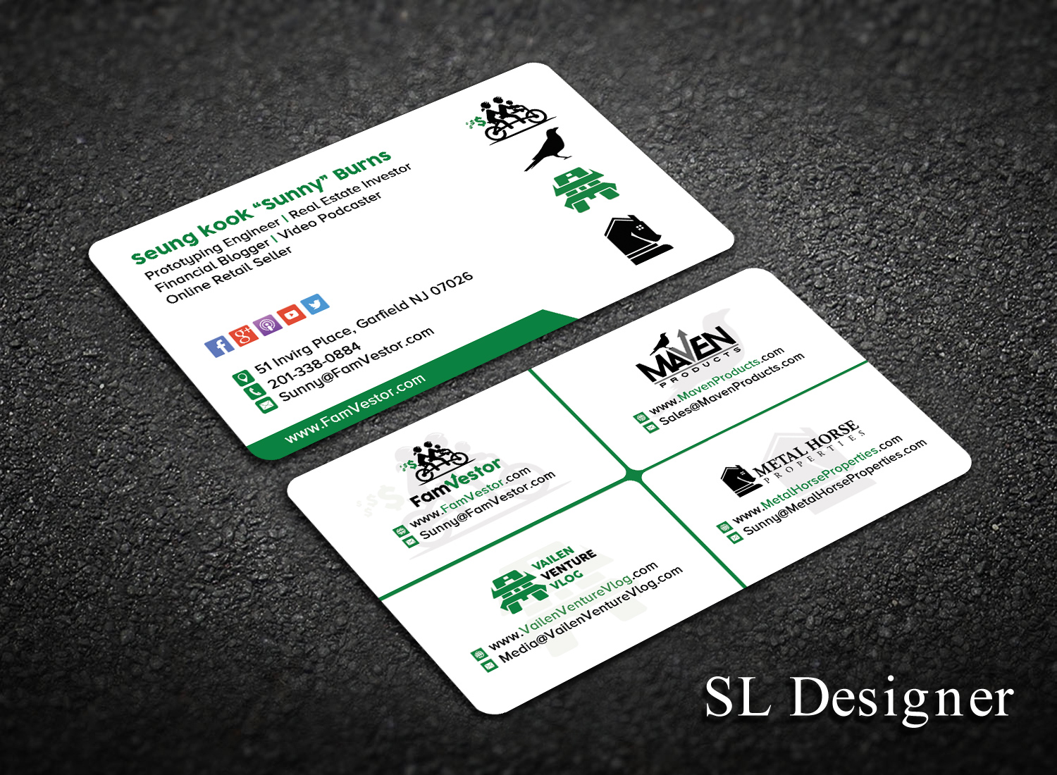 Business Card Design by SL Designer for FamVestor | Design #13877340