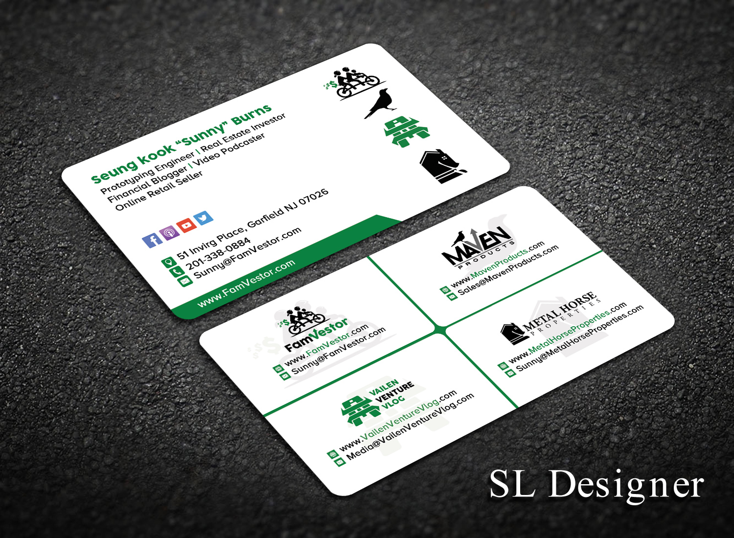 Business Card Design by SL Designer for FamVestor | Design #13904552