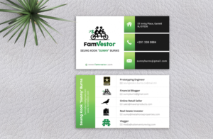 Visitenkarten-Design von Graphic Flame für FamVestor | Design: #13704337