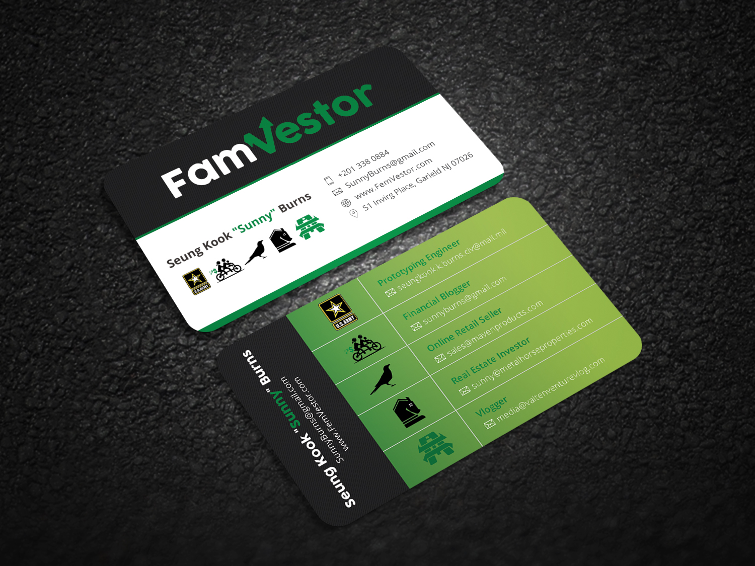 Business Card Design by Graphic Flame for FamVestor | Design #13705541