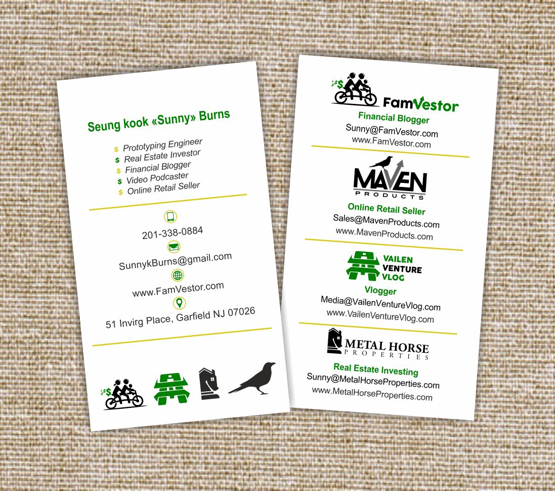 Business Card Design by MagicArtDesigner for FamVestor | Design #13697440