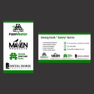 Business Card Design by fastdelivery2 for FamVestor | Design: #13838669