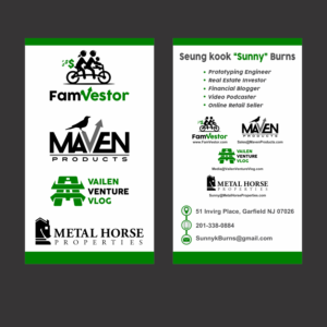 Business Card Design by fastdelivery2 for FamVestor | Design #13856503