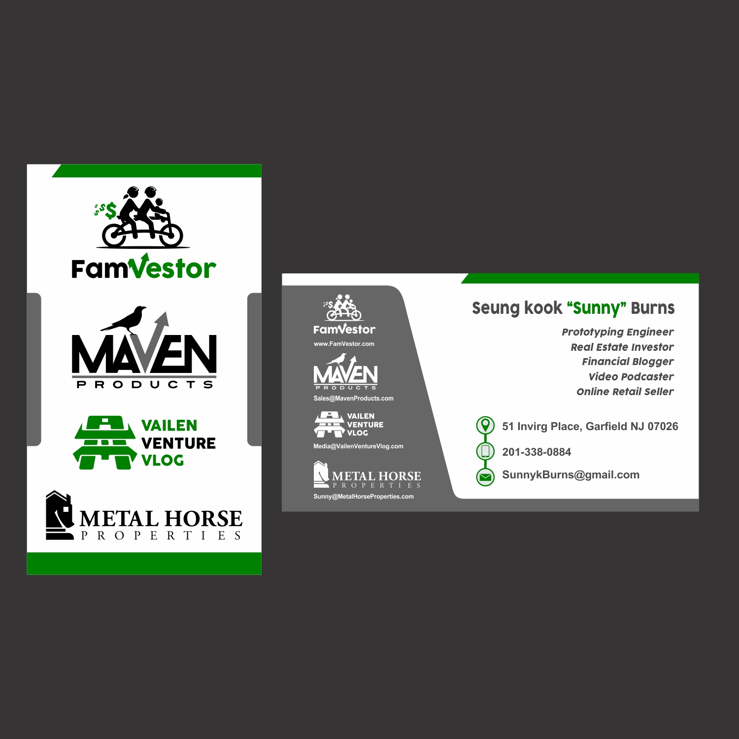 Visitenkarten-Design von fastdelivery2 für FamVestor | Design #13857321