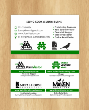 Business Card Design by IneseRo for FamVestor | Design: #13690308