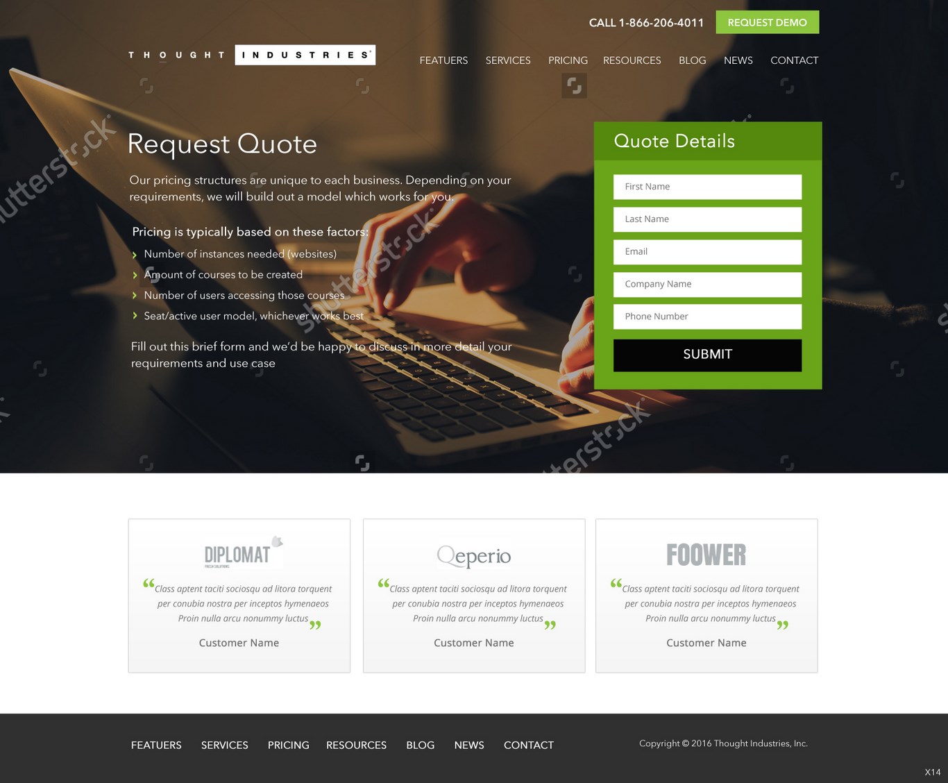 Web Design by pb for Thought Industries | Design #13041497