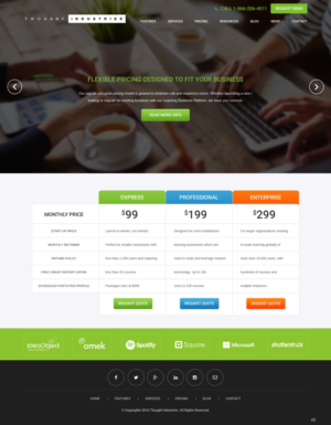 Web Design by pb for Thought Industries | Design: #13041509