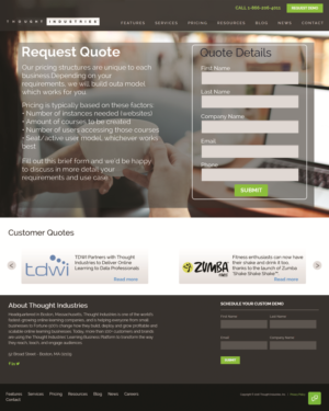 Web Design by mail.anask for Thought Industries | Design #13081256