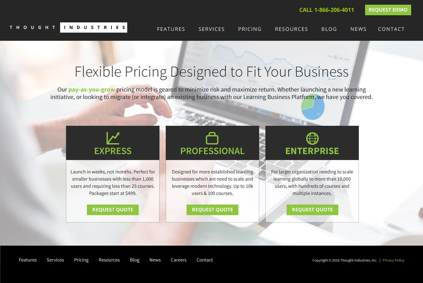 Web Design by Vitamin for Thought Industries | Design #13089811