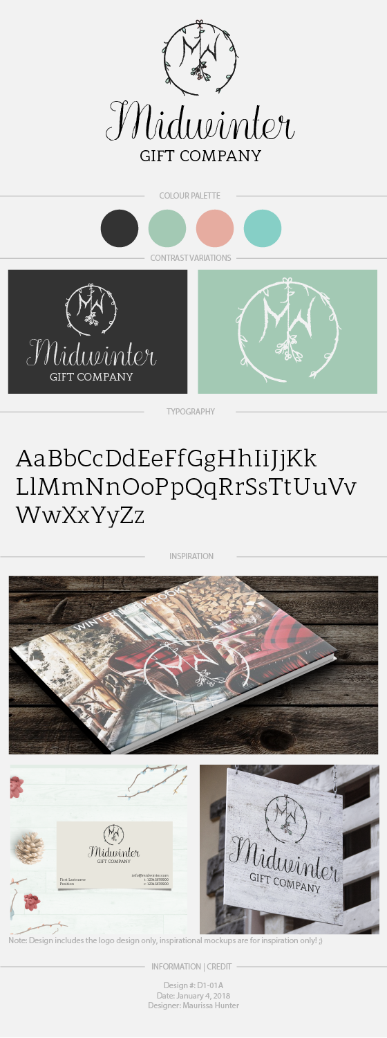 Logo Design by Maurissahunter for The Midwinter Gift Company | Design #13226380
