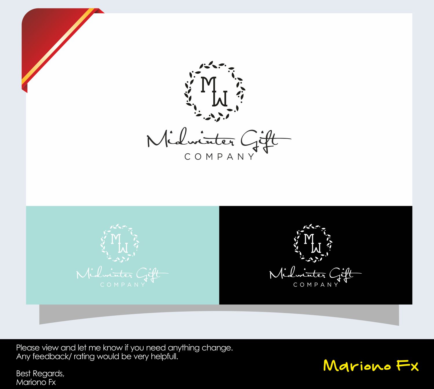 Logo Design by Mariono Fx for The Midwinter Gift Company | Design #13199152