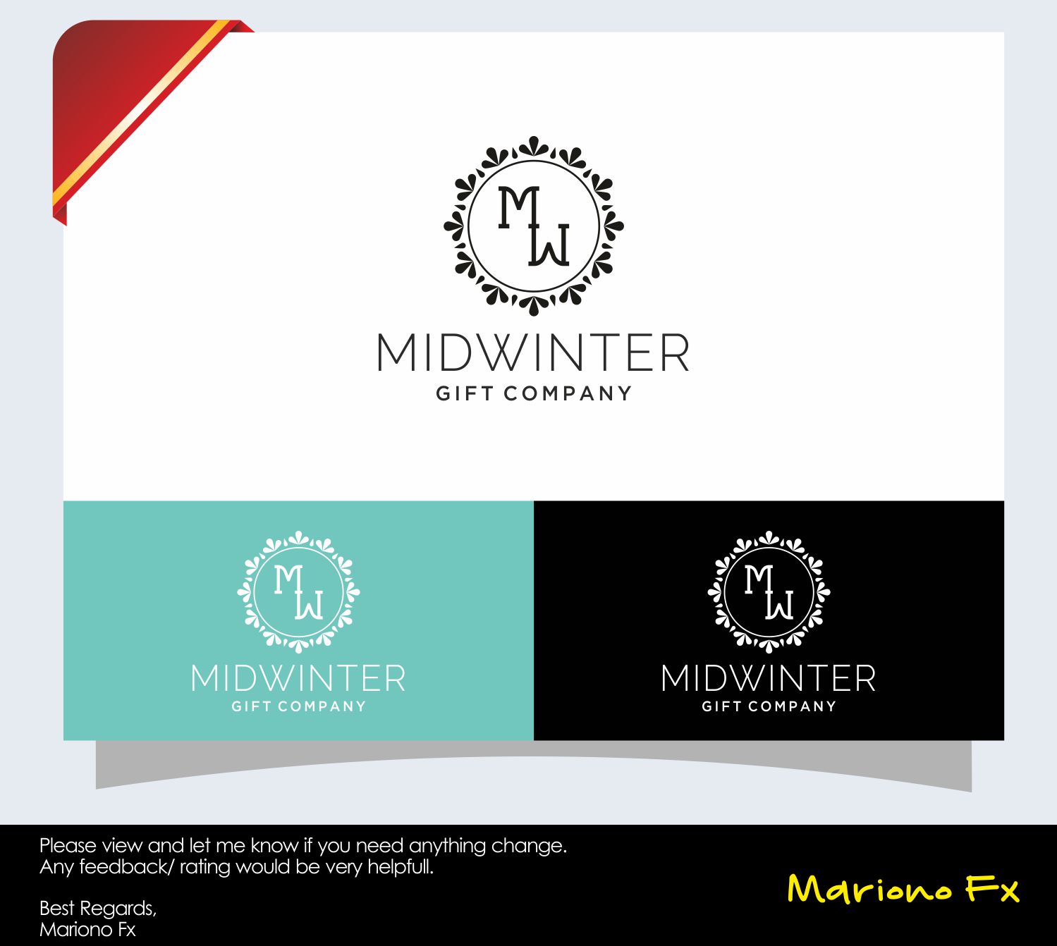 Logo Design by Mariono Fx for The Midwinter Gift Company | Design #13205544
