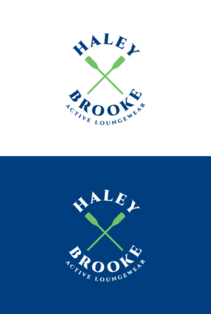 Haley Brooke with and without active loungewear tag | Logo Design by ABG