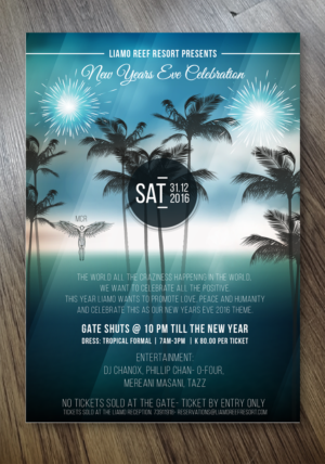 Diseño de Flyer por Alexandar para Liamo Reef Resort | Diseño: #13036157