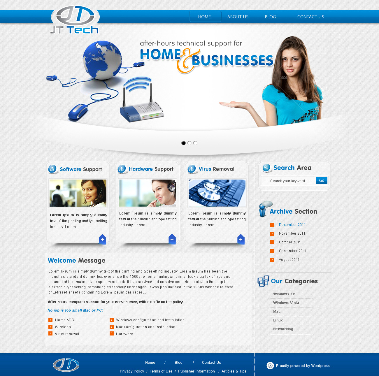 WordPress-Design von webxvision für dieses Projekt | Design #549033