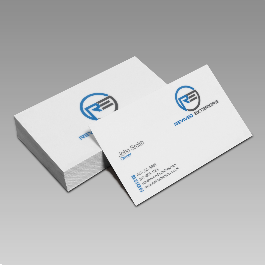 Design de Carte de Visite par Pixi Dust pour Revived Exteriors, Inc. | Design #13040144