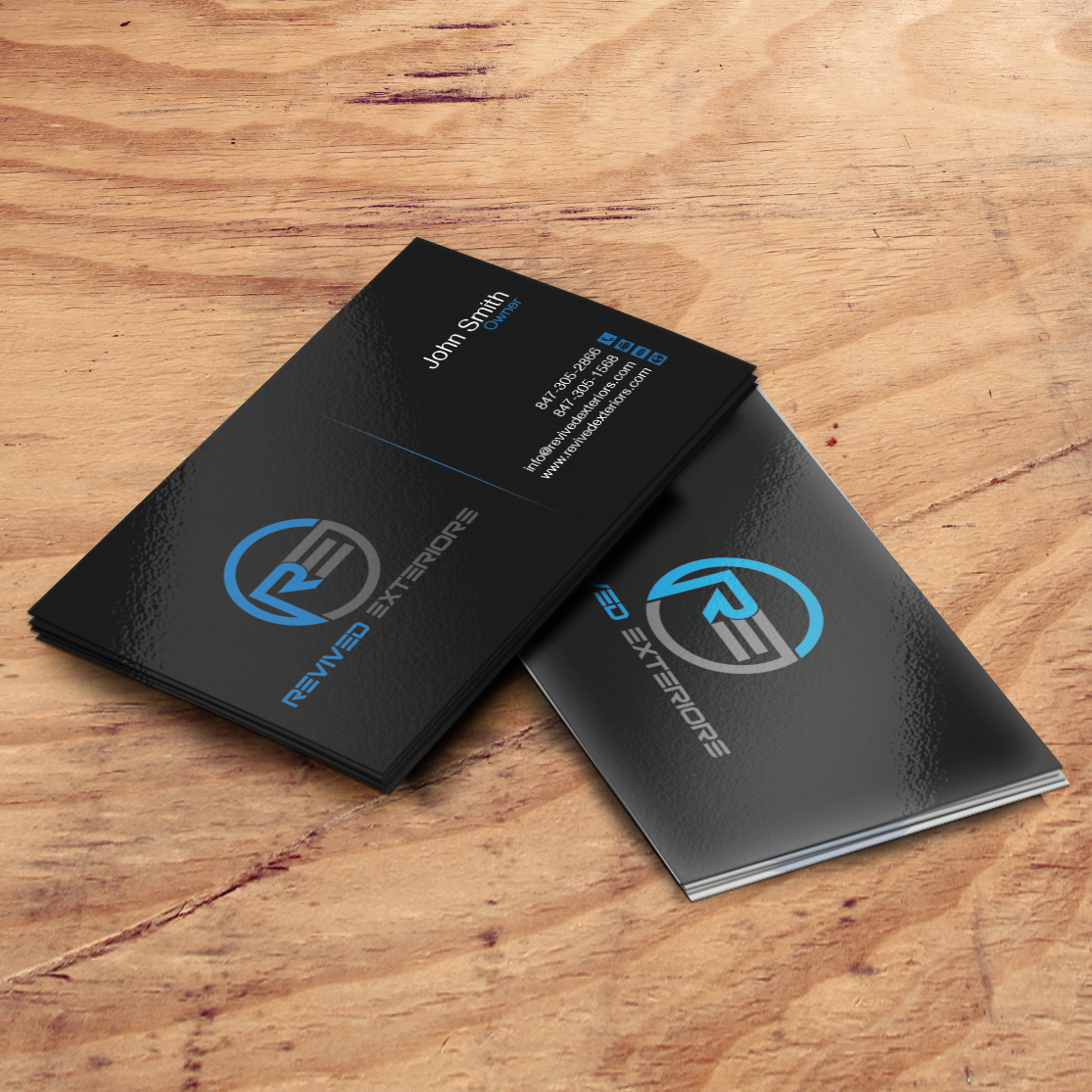Design de Carte de Visite par Pixi Dust pour Revived Exteriors, Inc. | Design #13040171
