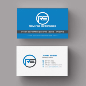 Business Card Design by INDIAN_Ashok for Revived Exteriors, Inc. | Design: #13035812