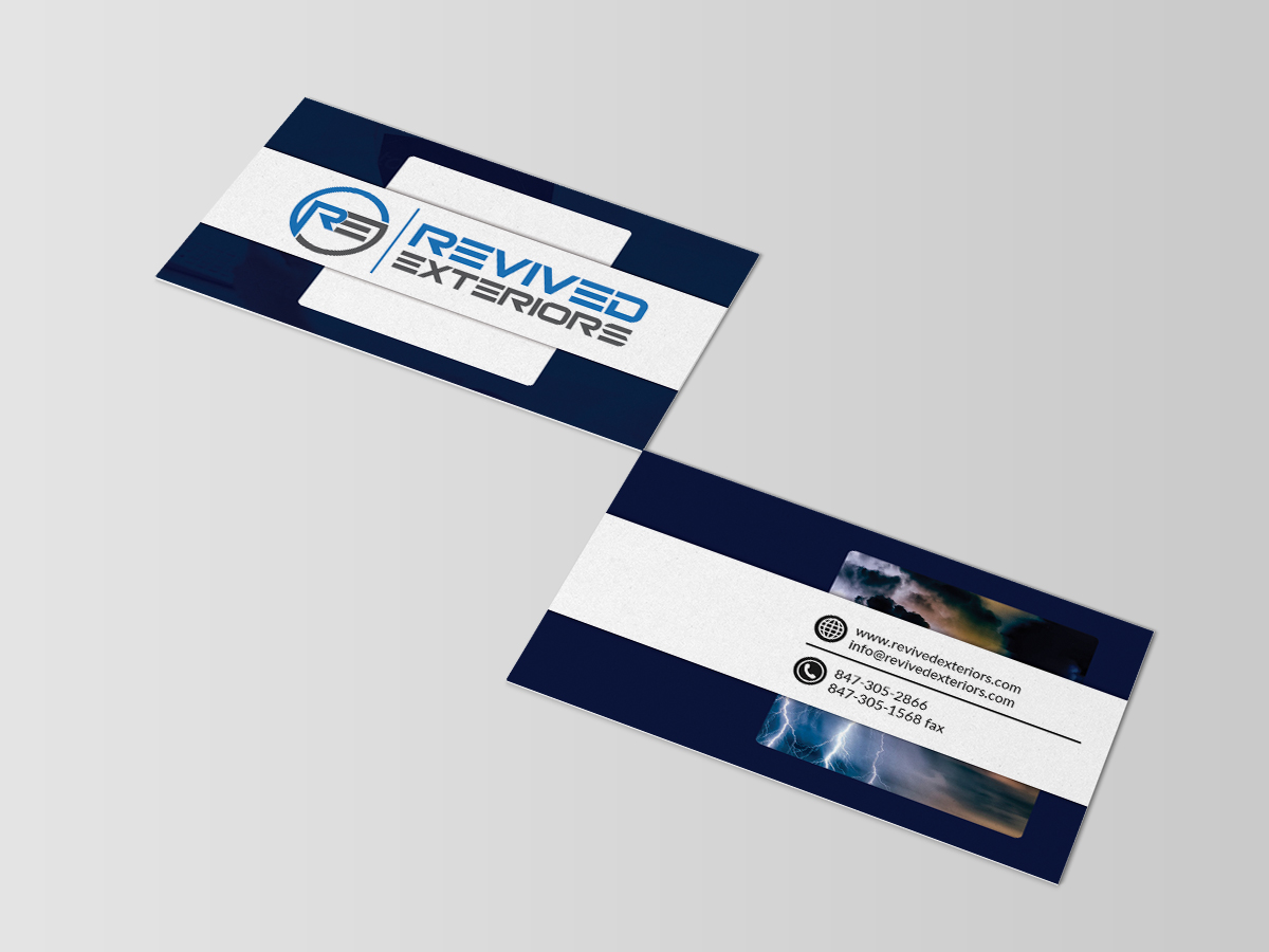 Business Card Design by isabel paoli for Revived Exteriors, Inc. | Design #13051082