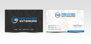 Business Card Design by Pointless Pixels India for Revived Exteriors, Inc. | Design: #13050913