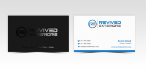 Business Card Design by Pointless Pixels India for Revived Exteriors, Inc. | Design: #13050917