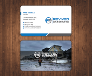 Visitenkarten-Design von Stylez Designz für Revived Exteriors, Inc. | Design: #13132108