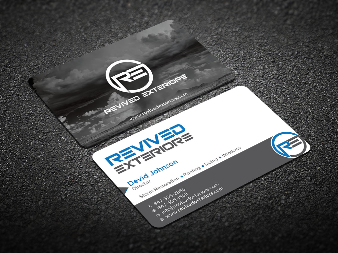 Visitenkarten-Design von Verified artistry für Revived Exteriors, Inc. | Design #13084260