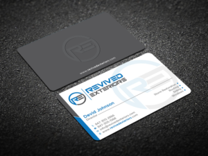Business Card Design by Verified artistry (Design garden) for Revived Exteriors, Inc. | Design: #13084270