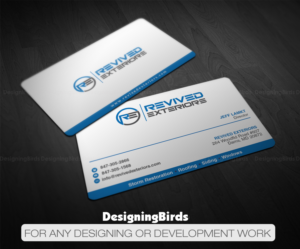 Visitenkarten-Design von Designing Birds für Revived Exteriors, Inc. | Design: #13036277