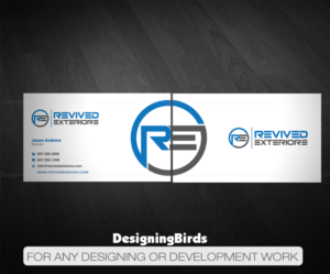Visitenkarten-Design von Designing Birds für Revived Exteriors, Inc. | Design: #13036714