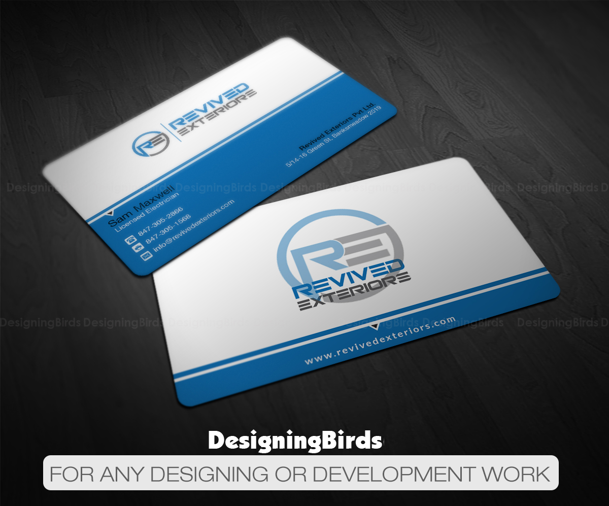 Diseño de Tarjeta de Presentación por Designing Birds para Revived Exteriors, Inc. | Diseño #13040686