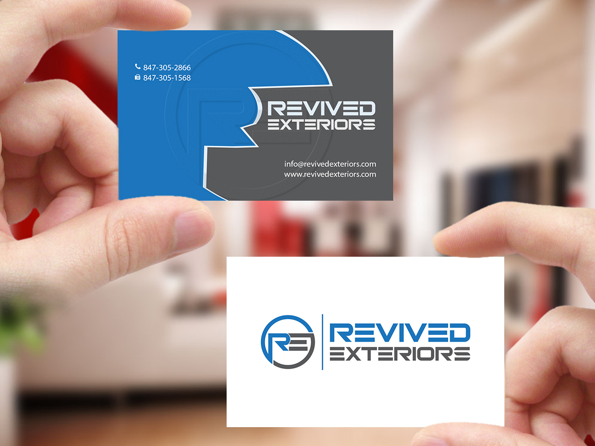 Business Card Design by Creations Box 2015 for Revived Exteriors, Inc. | Design #13042070