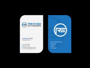 Business Card Design by Creations Box 2015 for Revived Exteriors, Inc. | Design: #13042071