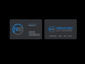 Business Card Design by Creations Box 2015 for Revived Exteriors, Inc. | Design: #13042072
