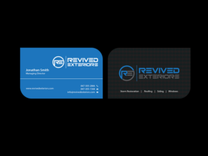 Business Card Design by Creations Box 2015 for Revived Exteriors, Inc. | Design: #13042073