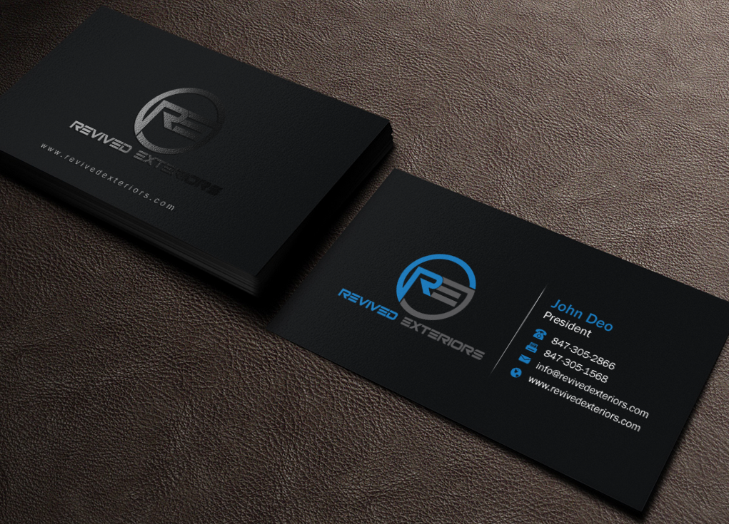 Business Card Design by Brand aid for Revived Exteriors, Inc. | Design #13059028