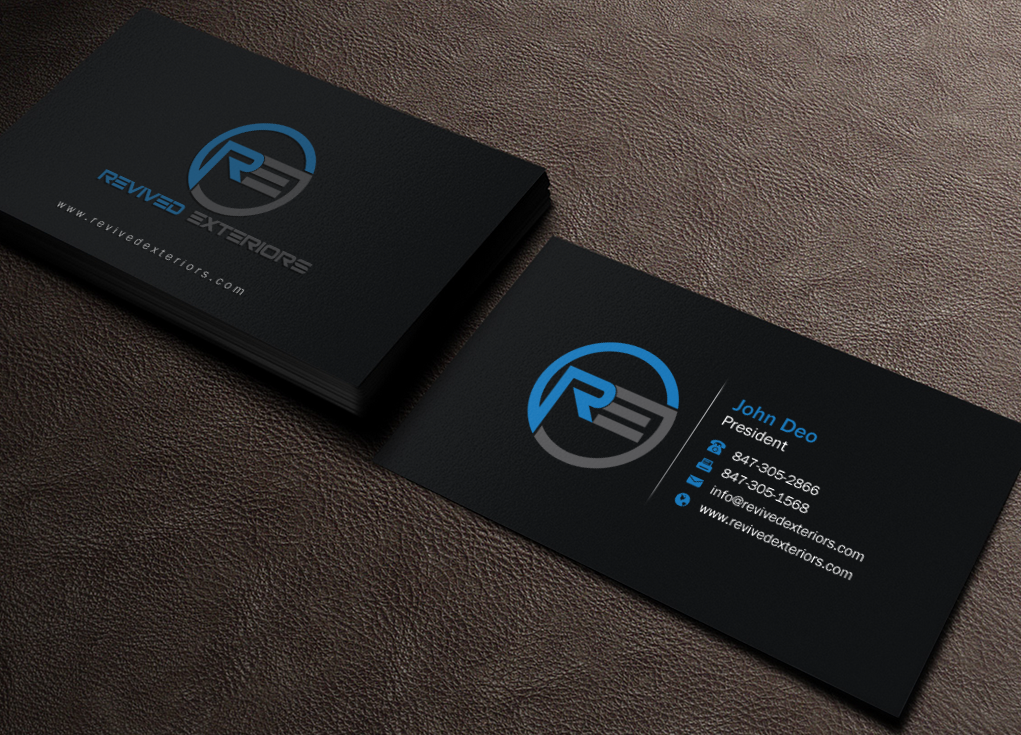Diseño de Tarjeta de Presentación por Brand aid para Revived Exteriors, Inc. | Diseño #13059043