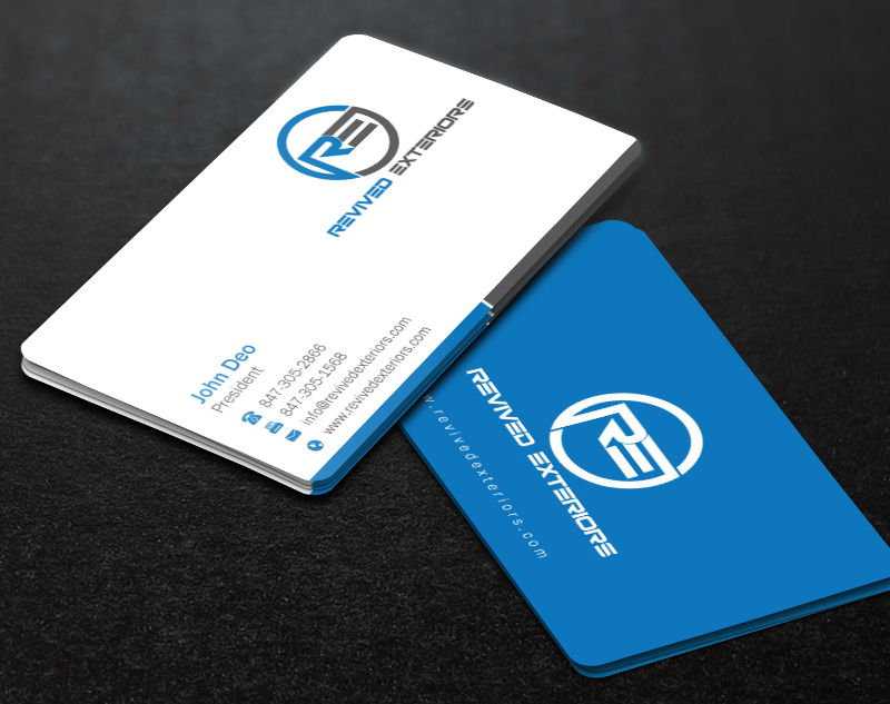 Visitenkarten-Design von Brand aid für Revived Exteriors, Inc. | Design #13059044
