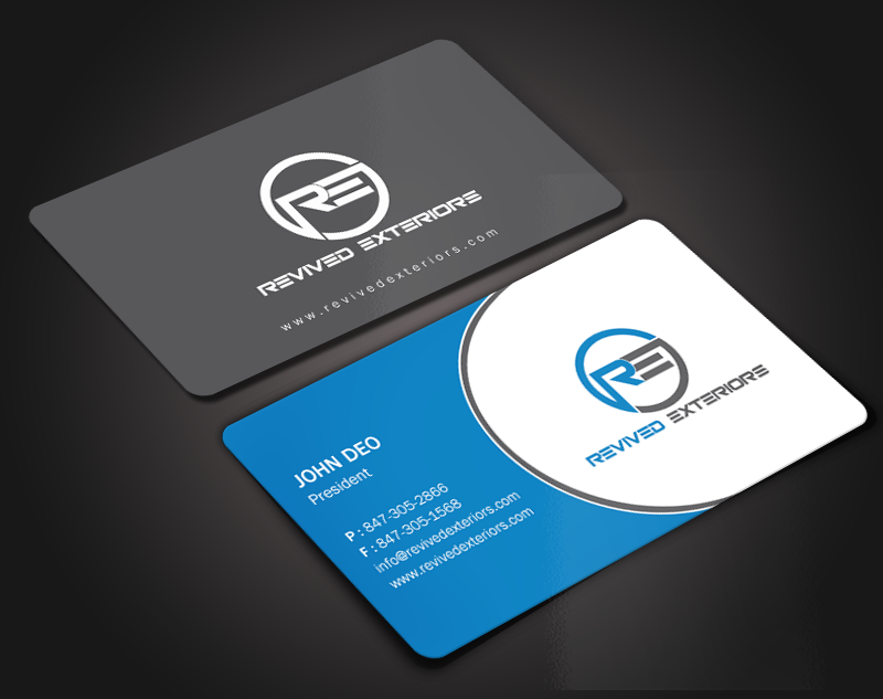 Diseño de Tarjeta de Presentación por Brand aid para Revived Exteriors, Inc. | Diseño #13059059