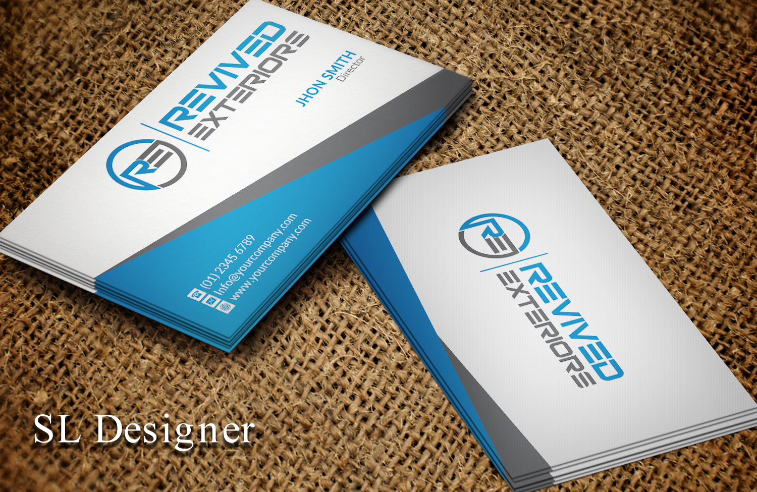 Business Card Design by SL Designer for Revived Exteriors, Inc. | Design #13031981