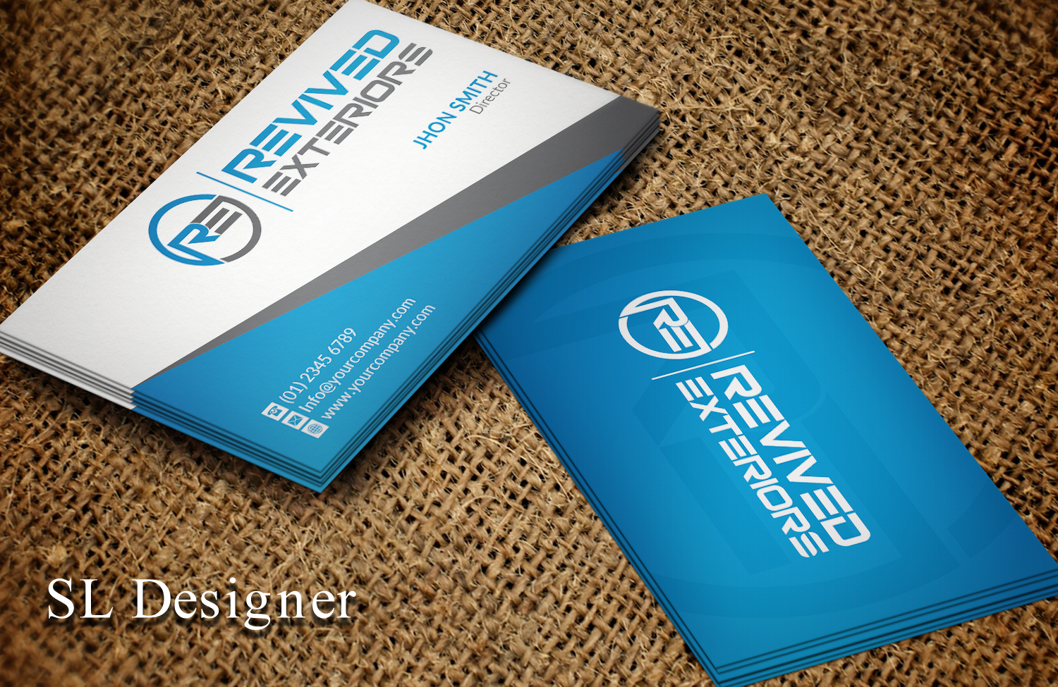 Business Card Design by SL Designer for Revived Exteriors, Inc. | Design #13031982
