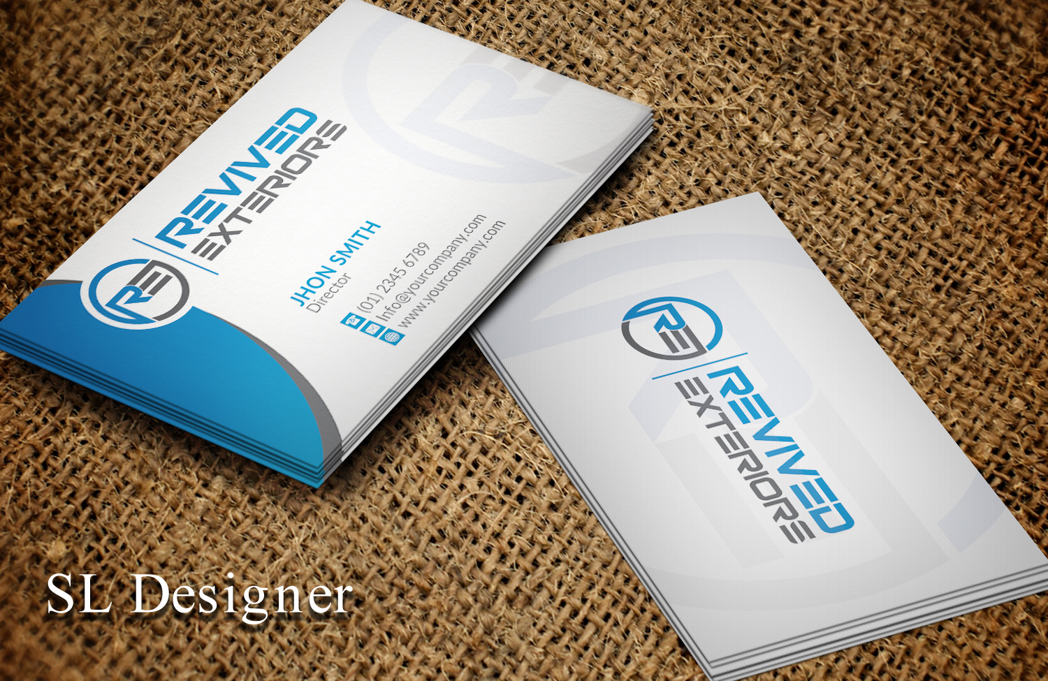 Business Card Design by SL Designer for Revived Exteriors, Inc. | Design #13031987