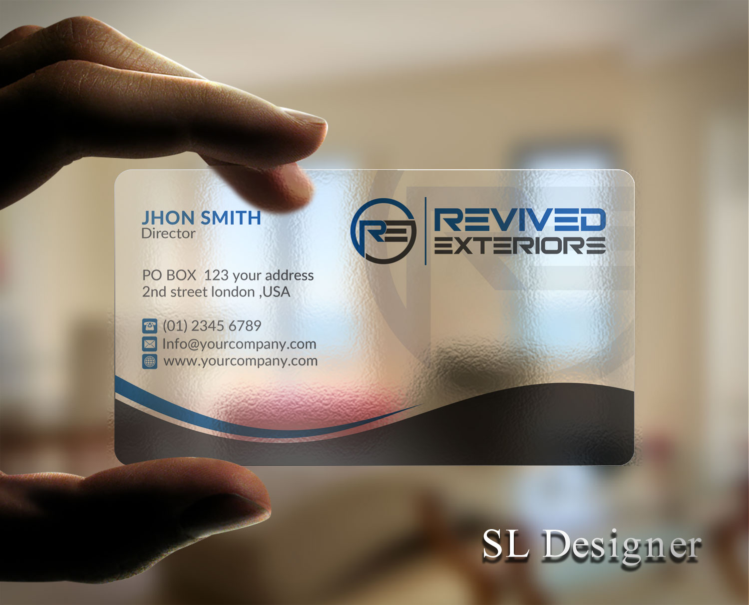 Business Card Design by SL Designer for Revived Exteriors, Inc. | Design #13031998