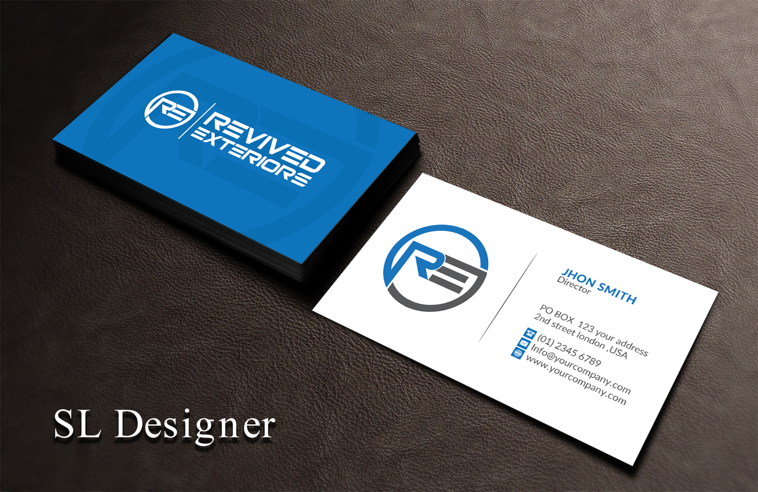 Business Card Design by SL Designer for Revived Exteriors, Inc. | Design #13032027