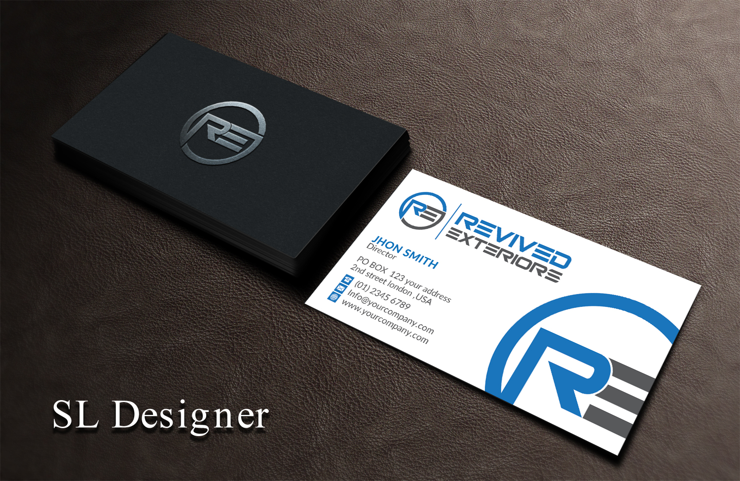 Business Card Design by SL Designer for Revived Exteriors, Inc. | Design #13032028